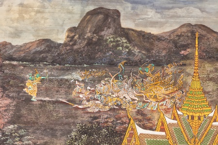 Murals at Wat Phra Kaew のeditorial素材