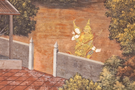 Murals at Wat Phra Kaew のeditorial素材