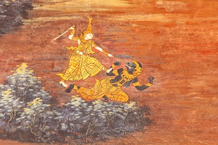 Murals at Wat Phra Kaew のeditorial素材