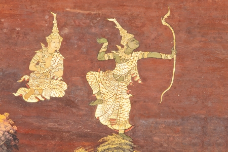 Murals at Wat Phra Kaew のeditorial素材