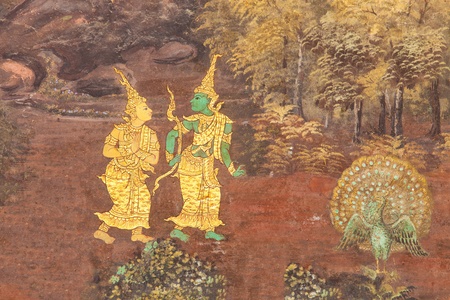Murals at Wat Phra Kaew のeditorial素材