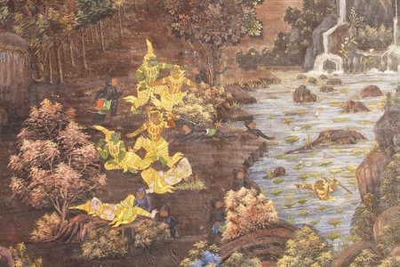 Murals at Wat Phra Kaew のeditorial素材