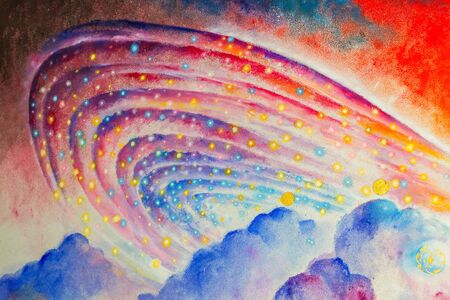 colorful mosaic flooring or walls.の写真素材