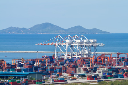 Sea ports in the daytime