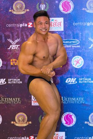 BANGKOK; THAILAND - SEPTEMBER 12-13 : bodybuilding championship Muscle and physiqye cibtest 2015 on September 12-13; 2015 in Bakgkok; Thailand; THAILAND - SEPTEMBER 12-13 : bodybuilding championship Muscle an;のeditorial素材
