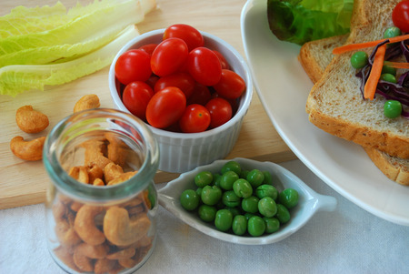 ingredient for cooking clean food or diet food even vegetarian foodの写真素材