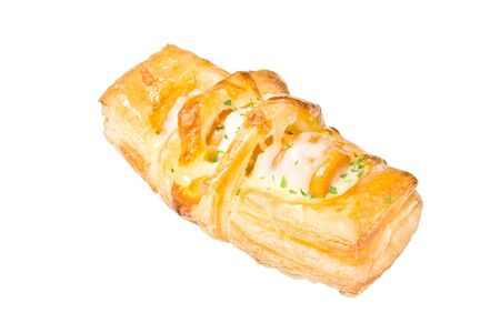 chicken sausage breadの写真素材