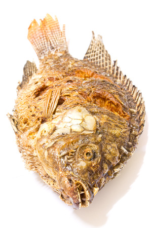 fried fishの写真素材