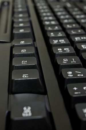 Black Computer Keyboardの写真素材