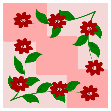 flower background vectorのイラスト素材