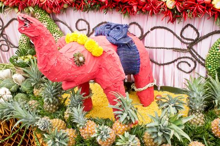 Elephant handicraft Thailand artの写真素材