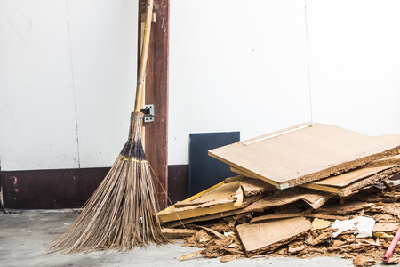 Old broomの写真素材