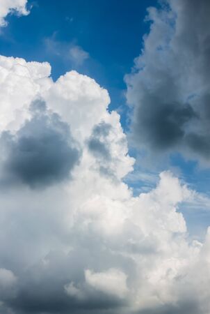 blue sky background with cloudsの写真素材