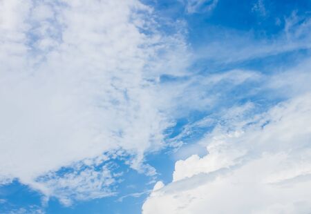 blue sky background with cloudsの写真素材