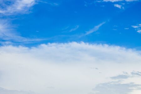 blue sky background with cloudsの写真素材