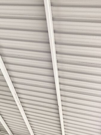 White roof metal backgrounds and texturesの写真素材
