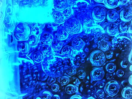 Air bubbles in a transparent glass, Abstract backgrounds and textures