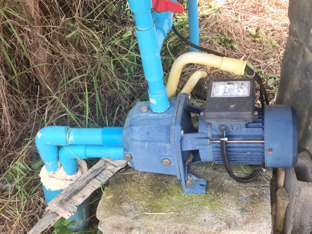 Water pump motor for use in the home water supply systemの写真素材