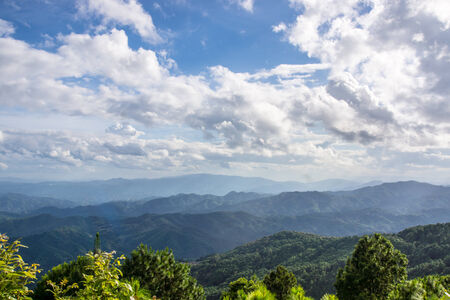 nature scene from high hill of asia,Chiangrai,Thailand