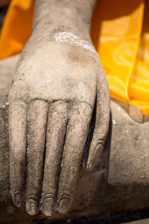 right hand of buddha imageの写真素材