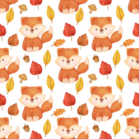 Halloween seamless patterns with Cute witch and halloween elementsの写真素材