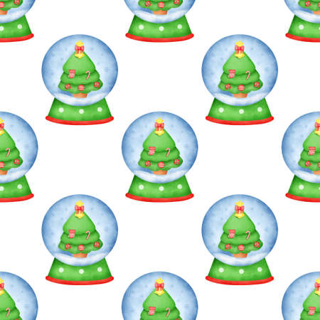 Hand drawn  Happy Christmas seamless pattern.の写真素材