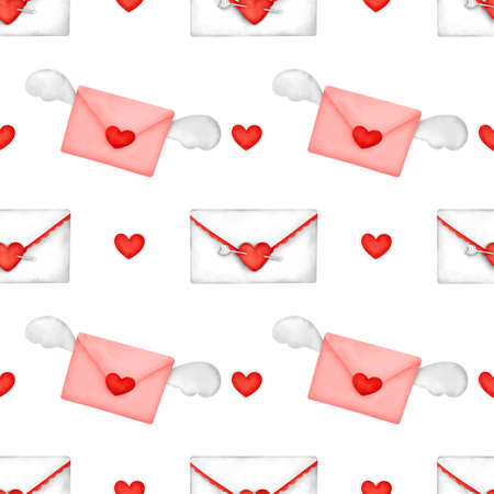 valentine's day seamless patternの写真素材