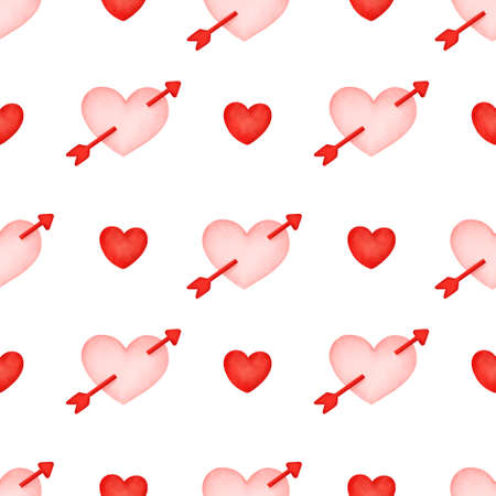 valentine's day seamless patternの写真素材