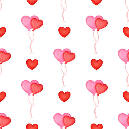 valentine's day seamless patternの写真素材
