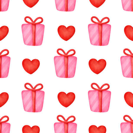 valentine's day seamless patternの写真素材