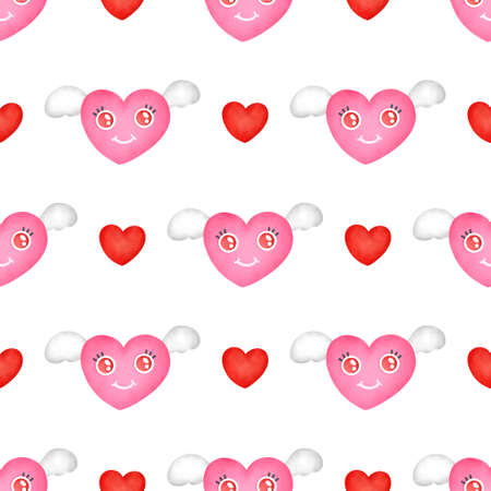 valentine's day seamless patternの写真素材