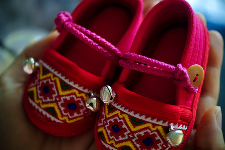 father's day. Happy father's day. family day. children daycare. children days. i love you dad. thank you dad. with little shoue red colorの写真素材