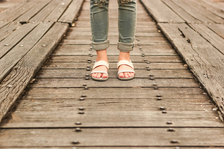 Standing aloneの写真素材