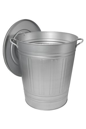 Trash can with lidの写真素材