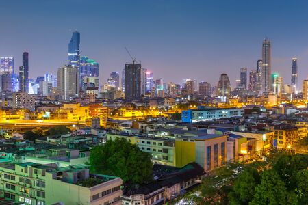 Bangkok city at twilight