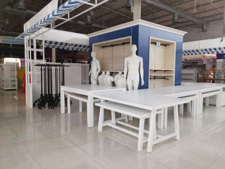 Department stores in Buriram, Thailand on April 4, 2020. The various stores in the mall were closed...