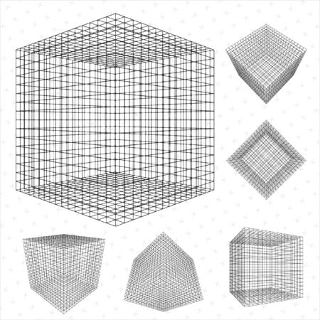 wireframeのイラスト素材