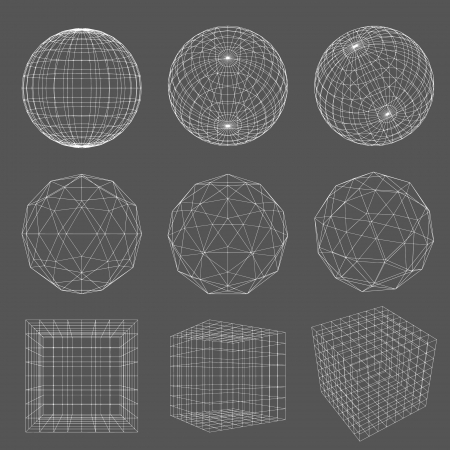 Geometry Wireframe のイラスト素材