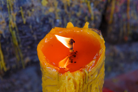 light a candleの写真素材