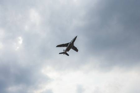 Flying fighterの写真素材