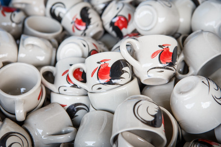 Glass ceramic chickenの写真素材