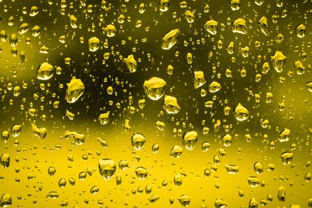 Raindrops on glassの写真素材