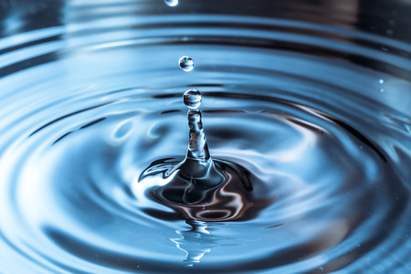 drop of water splash blurredの写真素材