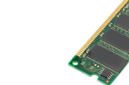 memory ram isolated White backgroundの写真素材