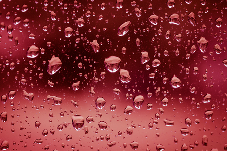 Raindrops on glassの写真素材