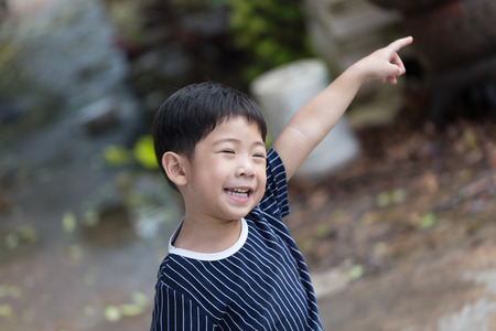 Children pointingの写真素材