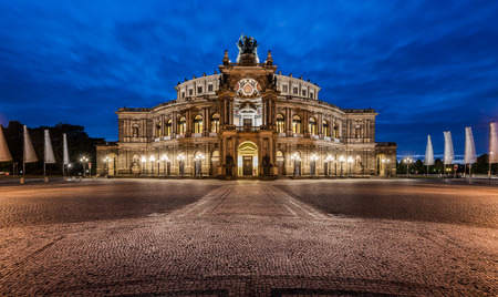 The Semper Opera house -  Dresden ,Saxony,Germanyのeditorial素材