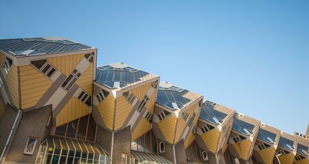 Rotterdam , Netherlands - June 05, 2015 : Cube houses designed by Piet Blomのeditorial素材