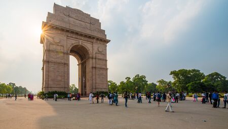 New Delhi , India - August 4, 2015 : India Gate in New Delhi, Indiaのeditorial素材