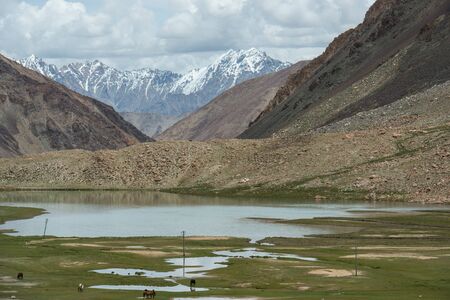 View of  Mountain Range Landscape, Leh Ladakh , Indiaの写真素材